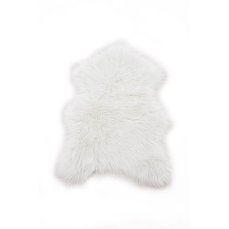 Katy Sheepskin Polyester / falsk ruskind / Akryl - Hvid - 60 * 90