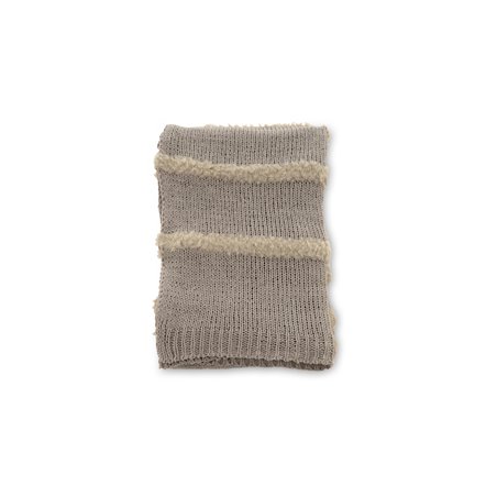 Katleen Throw Polyester/chenille/fake fur - Grey / - 130*170