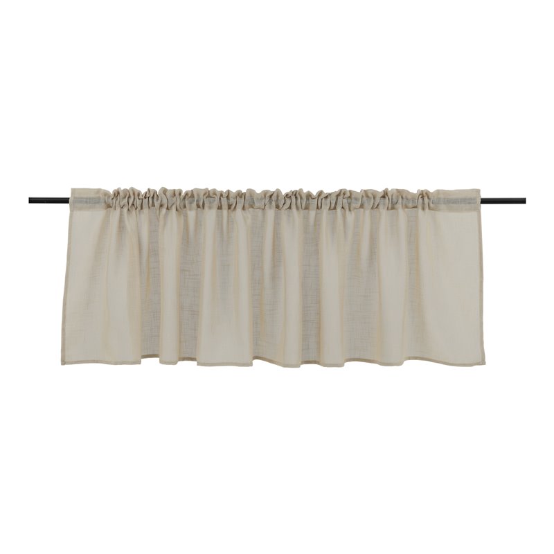 Kaya Curtain Polyester/fake linen - Beige /  - 55*250