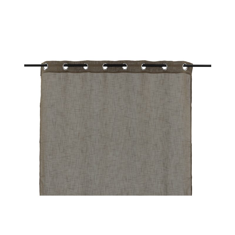 Kaya Curtain Polyester/fake linen - Brown /  - 140*290