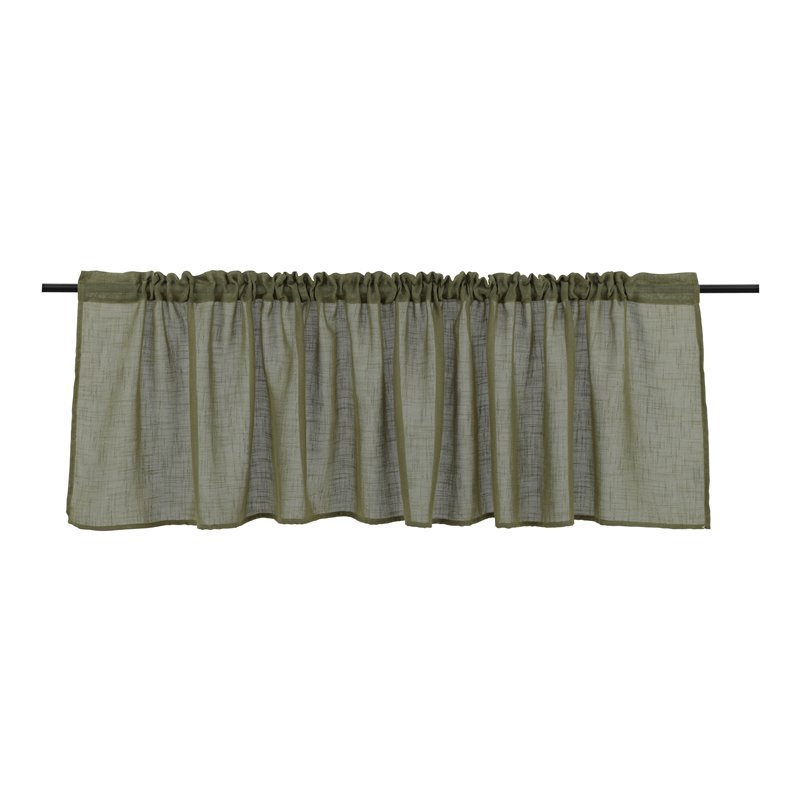 Kaya Curtain Polyester/fake linen - Green /  - 55*250