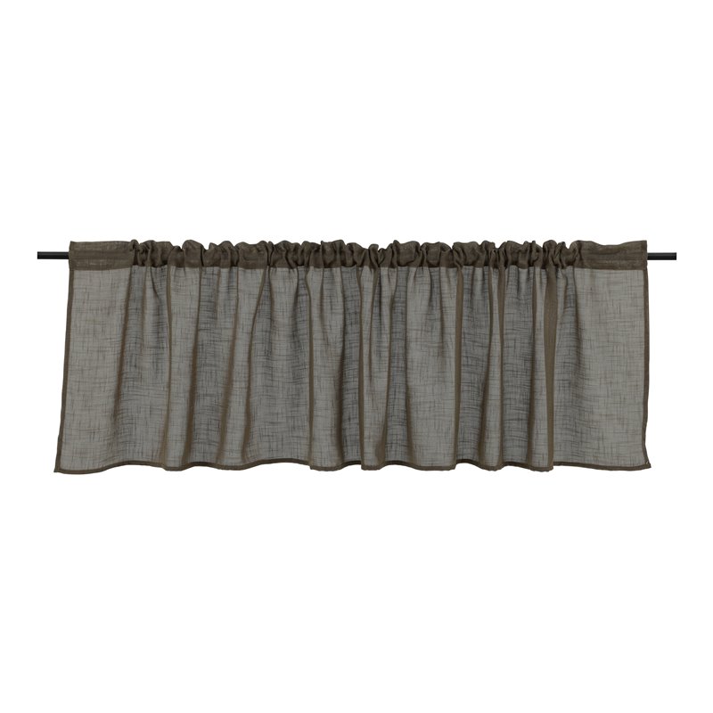 Kaya Curtain Polyester/fake linen - Brown /  - 55*250