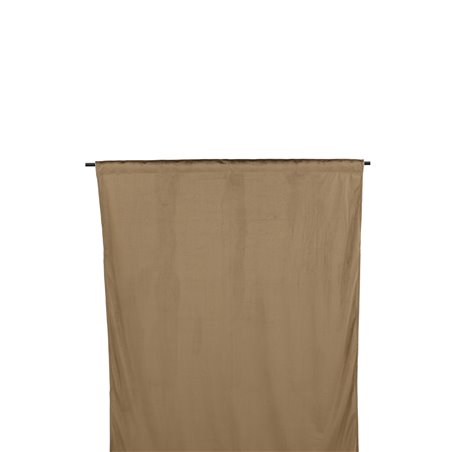 Mary Curtain Polyester/velvet - Brown /  - 135*250