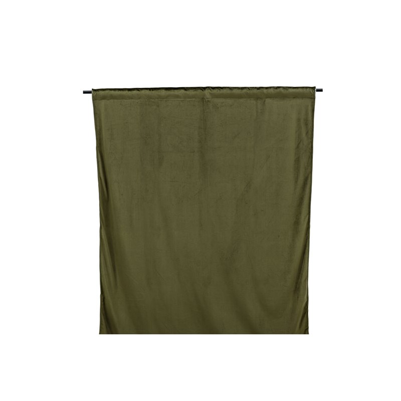 Mary Curtain Polyester/velvet - Green /  - 135*250