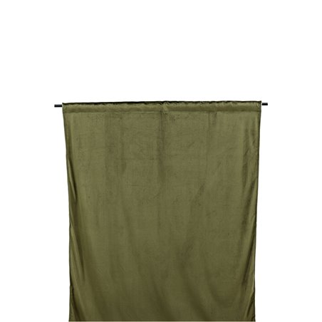 Mary Curtain Polyester/velvet - Green /  - 135*250