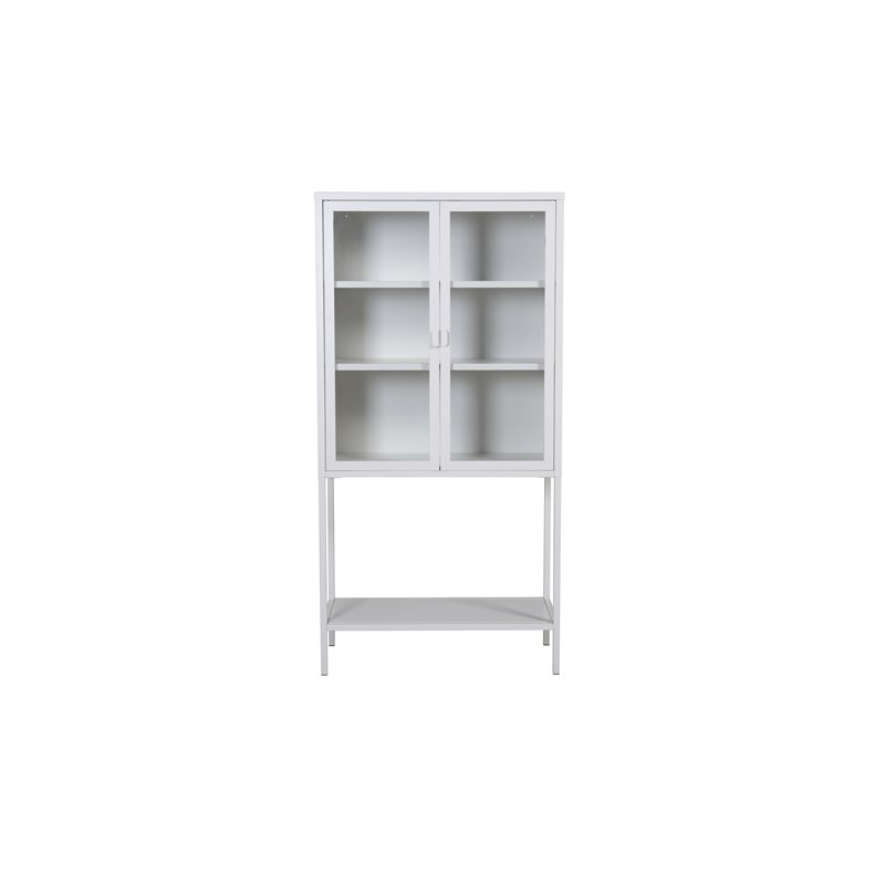 High Wide Cabinet w shelf - White