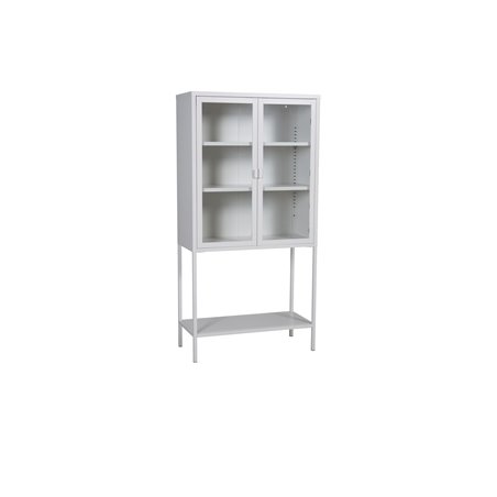 High Wide Cabinet w shelf - White