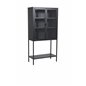 High Wide Cabinet w shelf - Black