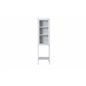 High Thin Cabinet w shelf - White