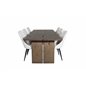 Logger Dining Table - Smoked Oak - 210 cm, Leone Dining Chair - Beige / Black_6