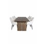 Logger Dining Table - Smoked Oak - 210 cm, Comfort Dining Chair - Beige / Black_6