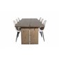 Logger Dining Table - Smoked Oak - 210 cm, Polar Dining Chair- Black legs / Beige Velvet (ersätter 19902-880)_6