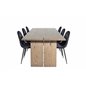 Logger Dining Table - Smoked Oak - 210 cm, Polar Dining Chair - Black legs / Black Velvet (ersätter 19902-888)_6