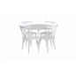 Plaza Round Table 100 cm - White top / White Legs, Mariannelund Windsor Chair - White_4