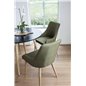 Plaza Round Dining Table - ø 100cm - Black / Oak, Plaza Dining Chair - Green / Oak_4