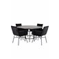 Copenhagen - Dining Table round - Black / Black+Pippi Chair - Black / Black Velvet_4