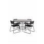 Copenhagen - Dining Table round - Black / Black+Kenth Chair - Black / Black PU_4