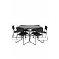 Copenhagen - Dining Table round - Black / Black+Kenth Chair - Black / Black Velvet_6