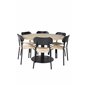 Cirebon Round Table - 140cm - Nature / Black, Polly Dining Chair - Nature / Black_6