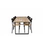 Cirebon Dining table 200*90cm - Nature / Black, Polly Dining Chair - Nature / Black_6