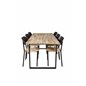 Cirebon Dining table 200*90cm - Nature / Black, Polly Dining Chair - Nature / Black_6