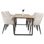 Cirebon Dining table 200*90cm - Nature / Black, Comfort Dining Chair - Beige / Black_6