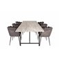 Jepara Dining Table - 250*100*H76 - Grey /Black, Limhamn - Chair - Grey Velvet_6