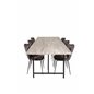 Jepara Dining Table - 250*100*H76 - Grey /Black, Limhamn Light - Chair - Grey Velvet_6