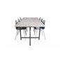 Jepara Dining Table - 250*100*H76 - Grey /Black, Arctic Dining Chair - Grey Legs - Grey Plastic_6