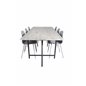 Jepara Dining Table - 250*100*H76 - Grey /Black, Arctic Dining Chair - Grey Legs - Grey Plastic_6