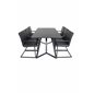 Marina Dining Table - Black top / Black Legs , Art Armchair - Black / Black_6