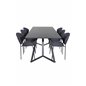 Marina Spisebord - Sort top / Sorte Ben, Vault Dining Chair - Sorte Ben - Sort Stof_6