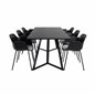 Marina Spisebord - Sort top / Sorte ben, Comfort Pla stic Spisebordsstol - Sorte ben - Sort Pla stic_6