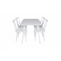 Polar Dining table 120 cm - White White, Mariannelund Windsor Chair - White_4