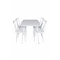 Polar Dining table 120 cm - White White, Mariannelund Windsor Chair - White_4