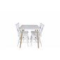 Polar Dining Table - 120*75*H75 - White / Oak, Lönneberga Windsor Chair - White_4