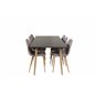 Polar Dining Table - 180*90*H75 - Black / Oak, Polar Dining Chair - Grey / Oak_6