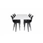 Polar Dining Table - 180*90*H75 - White / Black, Polar Plastic Dining Chair - Black Legs / Black Plastic_6