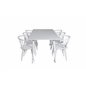 Polar Dining table 180 cm - White top / White Legs, Bullerbyn Windsor Dining Chair - White_6