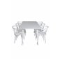 Polar Dining table 180 cm - White top / White Legs, Bullerbyn Windsor Dining Chair - White_6