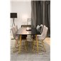 Polar Dining Table - 180*90*H75 - Black / Oak, X-Dining Chair - Grey / Oak_6