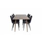 Polar Dining Table 180 cm - Walnut top - Walnut Legs, Polar Dining Chair - Black legs / Black Velvet (ersätter 19902-888)_6