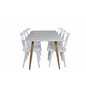 Polar Dining Table - 180*90*H75 - White / Oak, Mariannelund Windsor Chair - White_6