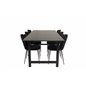 Count Dining Table - 220*100*H75 - Black / Black, Limhamn Light - Chair - Black Velvet_6