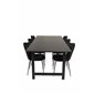 Count Dining Table - 220*100*H75 - Black / Black, Limhamn Light - Chair - Black Velvet_6