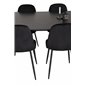 Count Dining Table - 220*100*H75 - Black / Black, Polar Dining Chair - Black legs / Black Velvet (ersätter 19902-888)_6