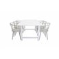 Count Dining Table - 220*100*H75 - White / White, Bullerbyn Windsor Dining Chair - Grey_6