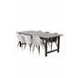 Count Dining Table - 220*100*H75 - Black / Black, Velvet Dining Chair Brass - Light Grey / Black_6