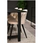 Count Dining Table - 220*100*H75 - Black / Black, Velvet Dining Chair - Beige / Black_6