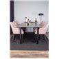 Count Dining Table - 220*100*H75 - Black / Black, Comfort Dining Chair - Pink / Black_6